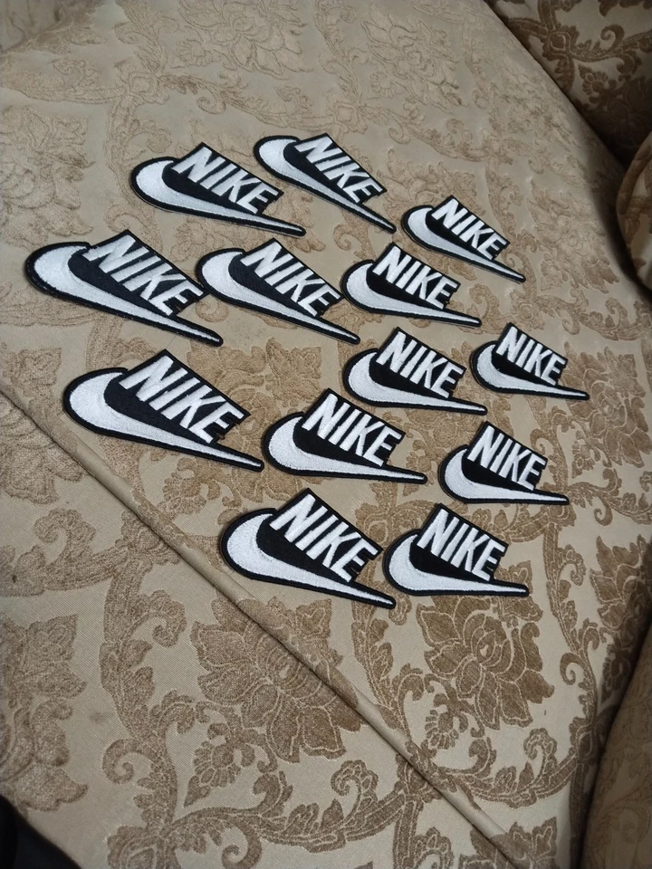 Nike Swoosh Logo High-quality Embroidered Iron on Patch Black Pieces 05 - Image 4 of 4