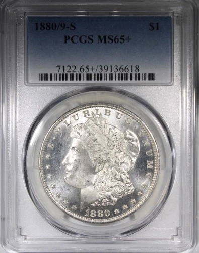 1880/9-S Morgan Dollar PCGS MS65+ PLUS Flashy Gem $1