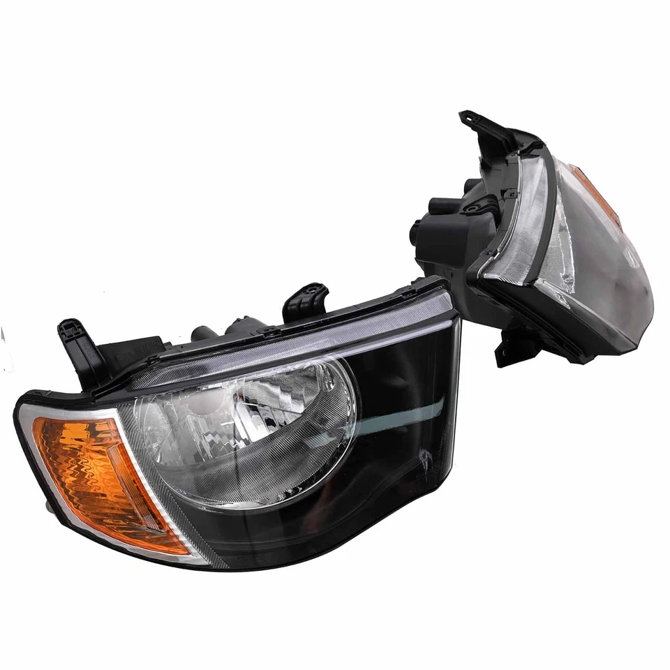 Pair LH+RH Head Light Lamp Fits Mitsubishi Triton Ute ML 06~09 GLS GLX-R VR NEW - image 3 of 4