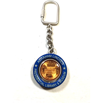 Abraham Lincoln Presidential Library & Museum Keychain Spinner