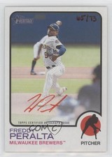 2022 Heritage High Number Special Edition Red Ink 65/73 Freddy Peralta Auto 16i3