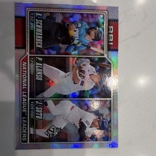 Topps 2026 Series 1 NL RBI Leaders Foilboard Soto Schwarber Alonso #11