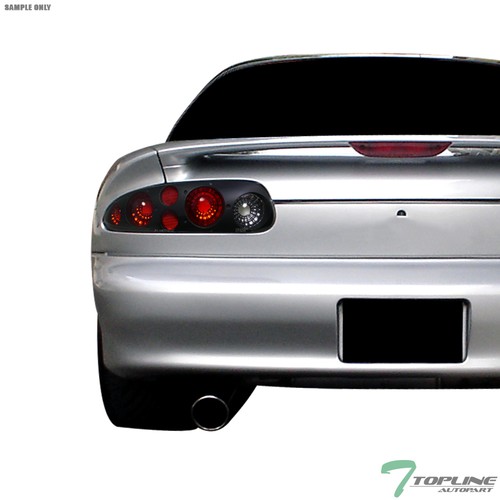 Topline For 1993-2002 Chevy Camaro Black Housing Altezza Tail Lights - Picture 4 of 5