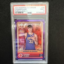 2024 TOPPS CHROME MCDONALD'S ALL AMERICAN PURPLE LAVA /99 COOPER FLAGG PSA 9