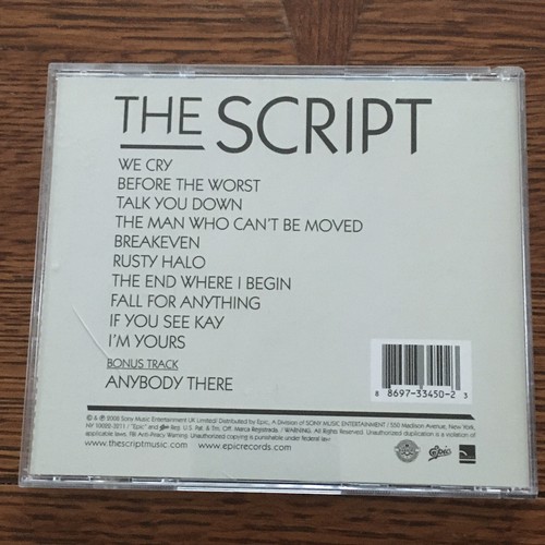 The Script CD self-titled 2008 Bonus Track Irish Rock - Picture 4 of 5
