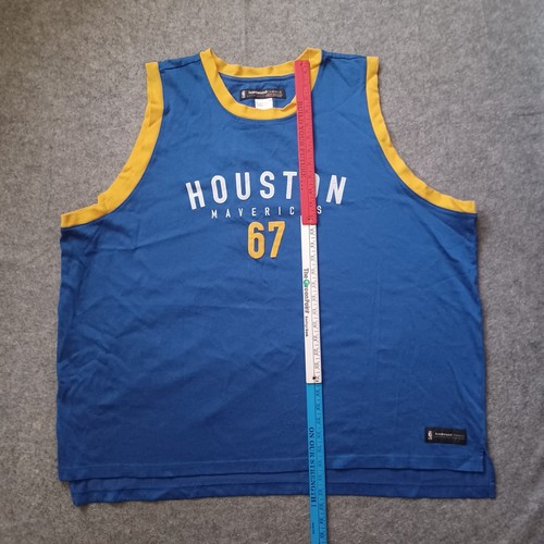 Vintage Reebok ABA Houston Mavericks #67 Jersey Mens 4XL Blue Hardwood Classics - Picture 7 of 19