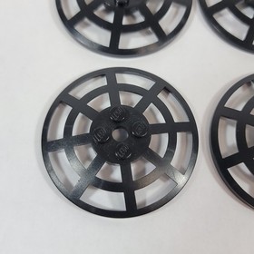 6X LEGO 6x6 Inverted Radar Webbed Dish Black 4285b Parts Lot 10179 Replacement
