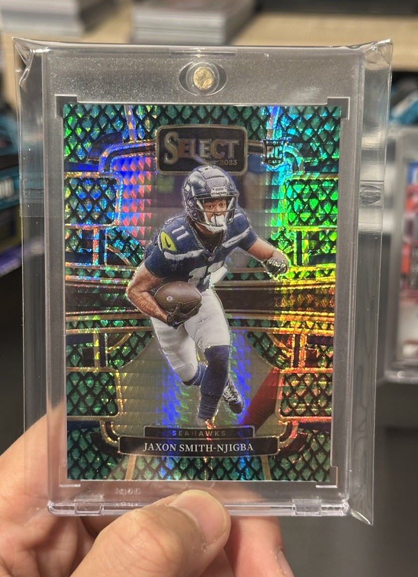 2023 Select Jaxon Smith-Njigba Concourse #87 Dragon Scale Prizm /70 (RC)