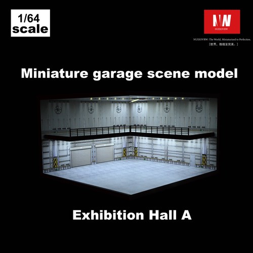 Diorama 1/64 Diecast Car Garage Model LED Lighting Showroom Scene Case Model Toy - Picture 86 of 104