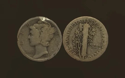 1920 UNITED STATES 10 CENT MERCURY DIME GOOD (UNGRADED) [58304]