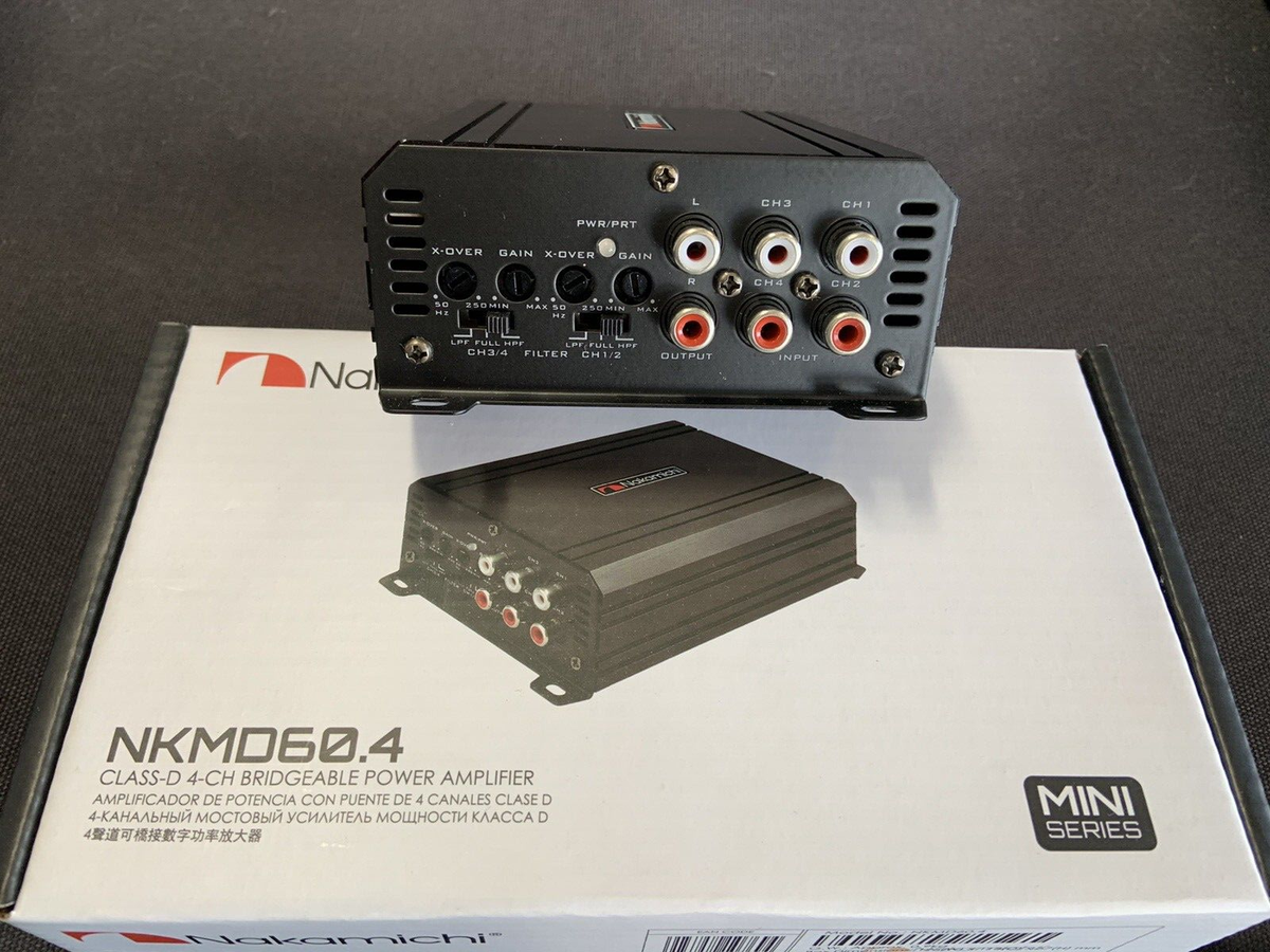 Nakamichi NKMD60.4 Ultra Small Mini Class D Amplifier | 4/3/2 Chan