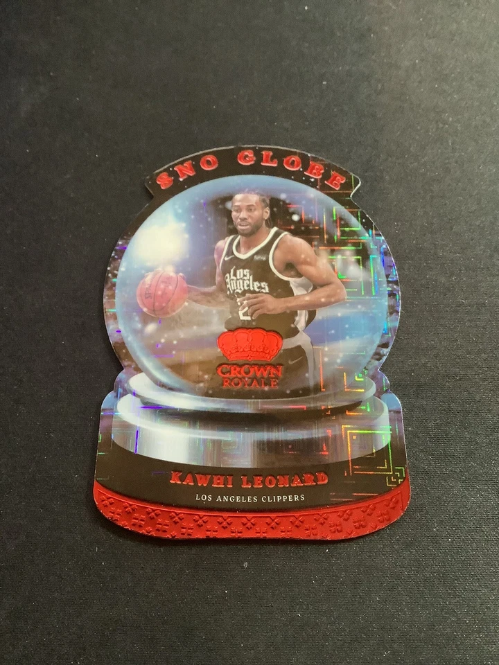 Kawhi Leonard 2022 Crown Royale Asia Red Tmall Sno Globe Clippers #9 - Image 2 of 4