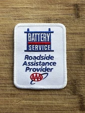 AAA Battery Service Roadside Assistance Provider Patch 3.75 X 3 Inches