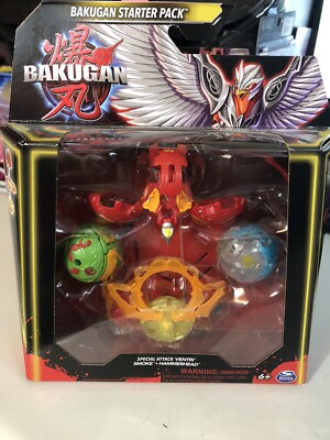 BAKUGAN Special Attackers NILLIOUS, TITANIUM DRAGONOID, TITANIUM TROX Starter Pk