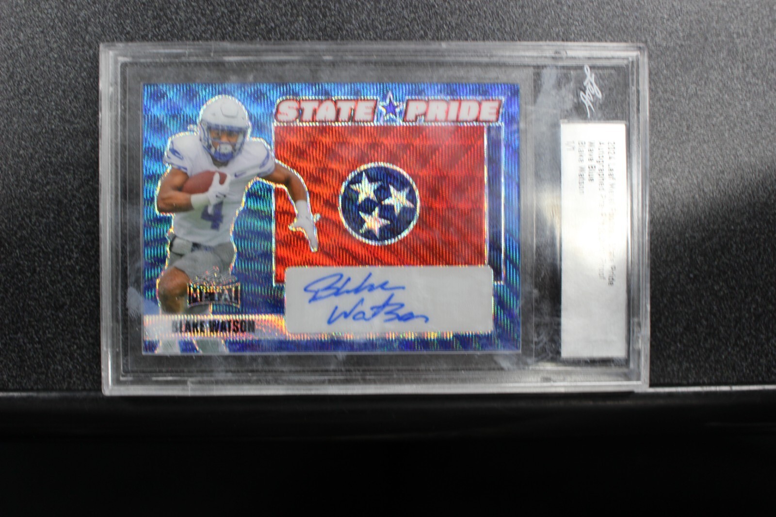 2024 Leaf Metal Blake Watson Auto 1/1 Memphis Denver Broncos
