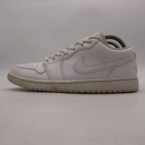 Nike Air Jordan 1 Low Men's Size 8 Triple White Shoes Sneakers 2022 553558-136 - Picture 4 of 9