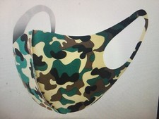 MASK WASHABLE,. REUSABLE AND BREATHABLE, CAMUFLAGE AND PAISLEY PRINT.