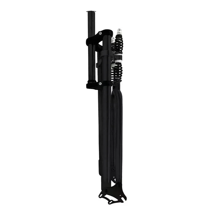Adjustable Dual Spring 1" Bike Fork With Disc Mount 29"x3.0 - 4.0 DIY Fork Black - Image 4 of 4