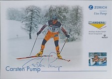 Original Autogramm Biathlon Carsten Pump