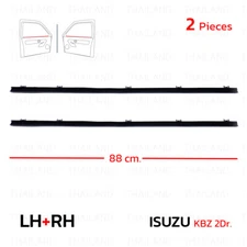 Pair Inner Front Door Weatherstrip Window Belt Fits Isuzu KBZ KB LUV 1980 1988
