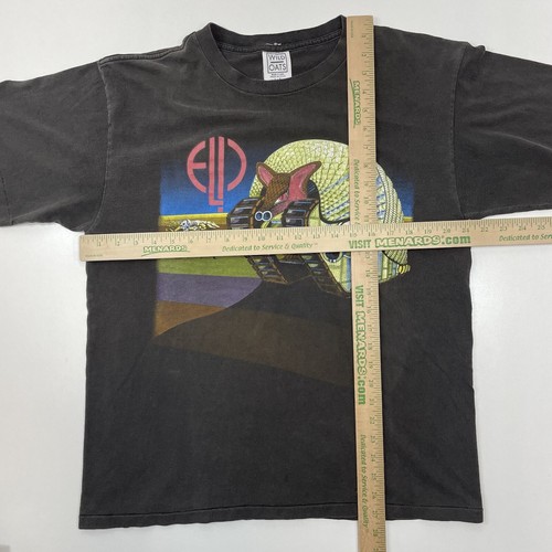 Vintage Emerson Lake & Palmer ELP Tarkus World Tour T Shirt Size L Wild Oats - Picture 14 of 14