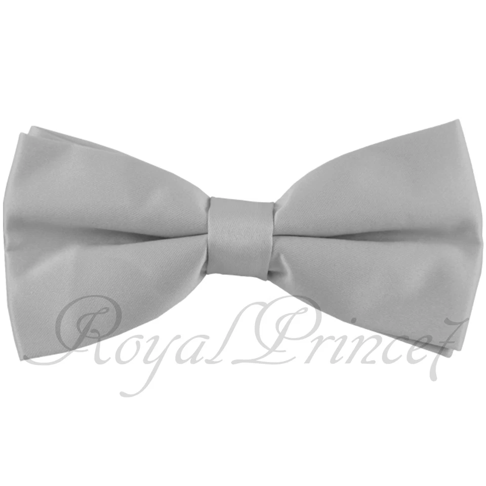 New Men Solid Straight Cut Pre-tied Bow tie only Wedding Party Prom - Image 1 of 1