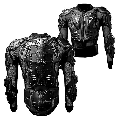 #ad CE MOTORCYCLE MOTOCROSS BIKE GUARD PROTECTOR ADULT BODY ARMOR BLACK CE CERTIFIED $44.95