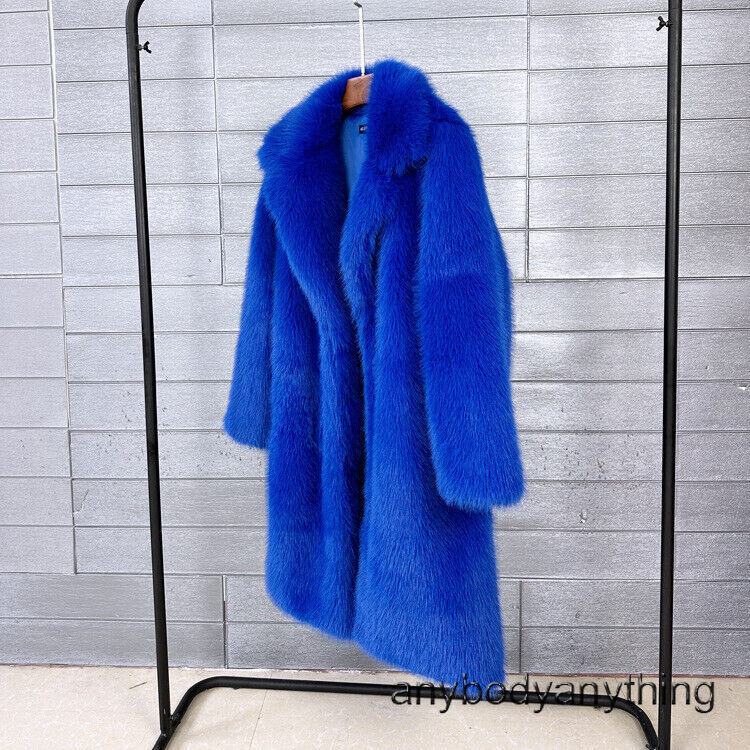 saferido Mens Jacket Warm Furry Imitation Fur Coat Winter Fashion British Versatile Thick Medium Long Hooded Sweater Men'S Clothing 2024