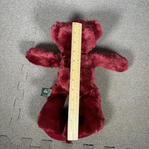 Russ Berrie And Co Inc RussPlus RHAPSODY Deep Burgundy Purple Bear Plush Animal - Picture 4 of 4