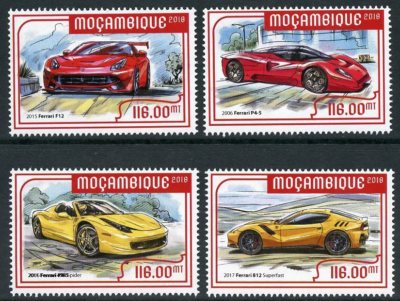 MOZAMBIQUE 2018 30th MEMORIAL OF ENZO FERRARI SET MINT NH | eBay