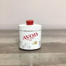 Vintage AVON Talc Powder for Men Spicy Tin ~ Advertisement Collectible