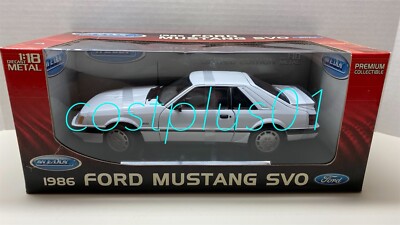 WELLY 1986 FORD MUSTANG SVO 1:18 WHITE LIMITED EDITION | eBay