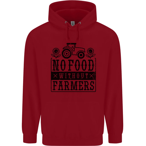 No Food Without Farmers Farming Childrens Kids Hoodie - Picture 61 of 64