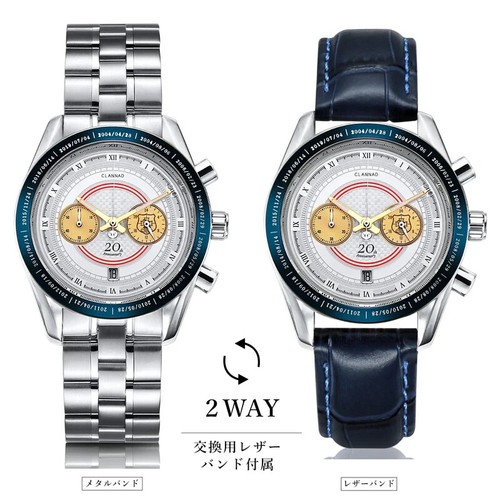 CLANNED 20th Anniversary Wrist Watch Chronograph Unisex Japan Limited - Picture 2 of 9