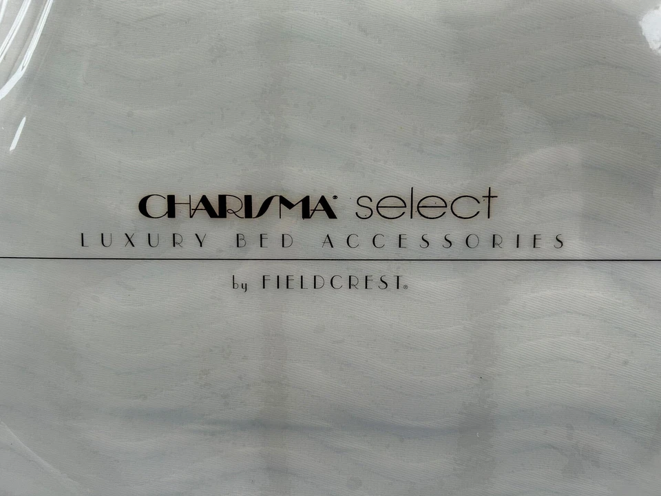 Nuevo patrón de onda Charisma Fieldcrest One Standard Sham 360 hilos vintage Foto 4 de 4