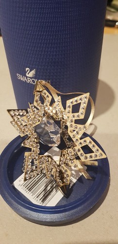 Swarovski Rare retired Gold star ornament 5135809 - Picture 3 of 3