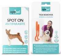 Optipet Spot On Hund 1X + Zeckenzange 1X Gegen Zecken, Milben, FlöHe Und LäUse