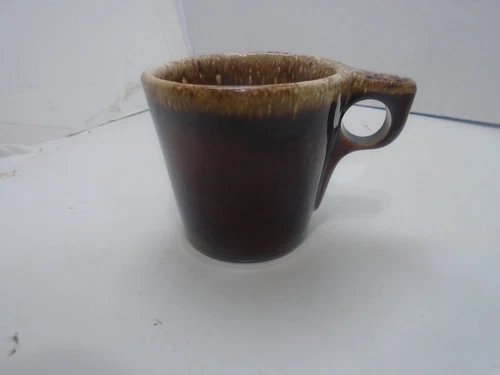 Hull Crestone Pottery Brown Drip Glaze 4” Coffee Tea Cup Oven Proof USA