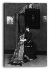 Toile/Cadres Kenyon Cox - Le joueur d'harpe (un solo)
