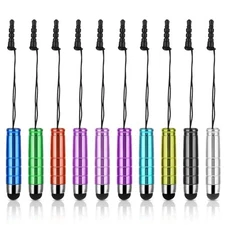 10PCS Short Stylus Pen Set Mini Capacitive Stylus for Tablets & Smartphones