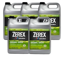 Valvoline Zerex 5 Gallons Coolant Antifreeze Original Green Low Silcate 5 x 1 G.