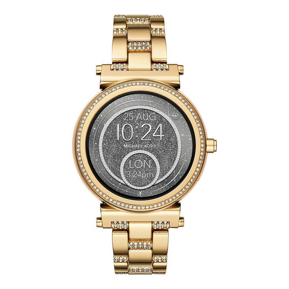 Kors MKT5023 Access Sofie Pavé 42mm Gold-Tone Smartwatch with Luxe Pavé Accents for sale |