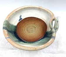 Studio Art Pottery Hand Thrown Garlic/Ginger Grater/Zester Made in Maine Rimmed