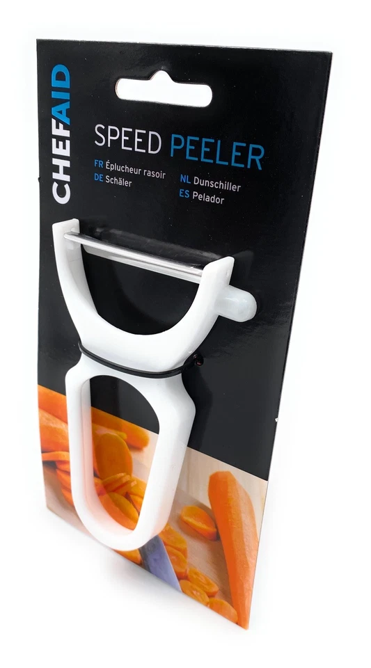 Pelador rápido Chef Aid útil para exfoliación de frutas y verduras de zanahoria de patata Foto 2 de 2