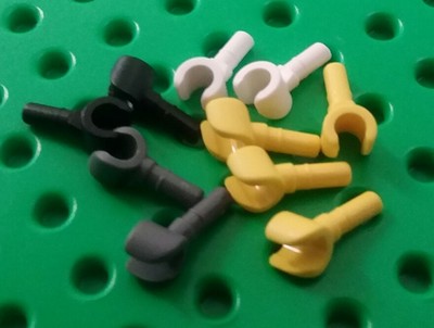*NEW* Lego Hands Yellow White Black Grey for Arms on Figs Minifigs - 10 pieces 