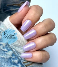 Red Aspen Press On Nails~Juanita's Lessons in Rest & Relaxation~Purple~ Coffin