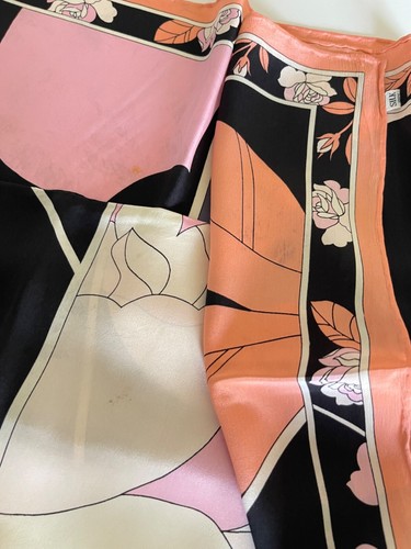 Foulard/ Scarf / Chale en soie 100 % hand rolled★46g ★Silk SCARF schal - Imagen 3 de 6