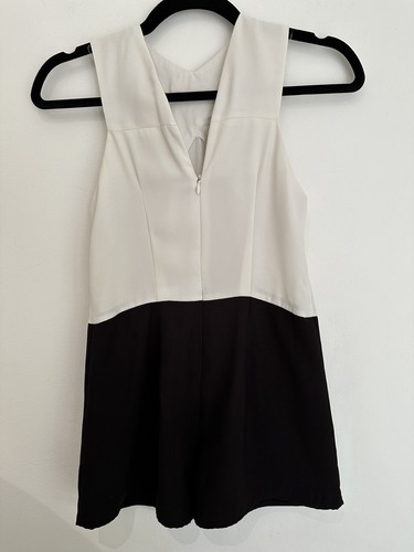 Girls New Look Age 9 Smart Black And White Playsuit Outfit - Picture 3 of 3