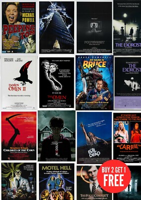 Klassische Horror Kult coole Filmplakate 2 A0-A1-A2-A3-A4-A5-A6-MAXI C452