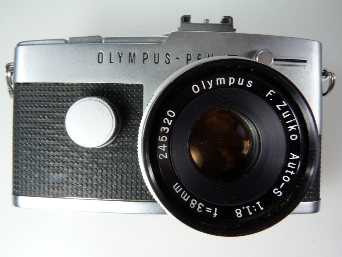 ❀PEN　FT❀F1.8❀ペンFT❀本革貼替❀ OLYMPUS❀オリンパス❀ VINTAGE Olympus Pen F T Half Frame Film Camera,ZUIKO S 38